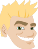 Grinning Male Cartoon Clip Art